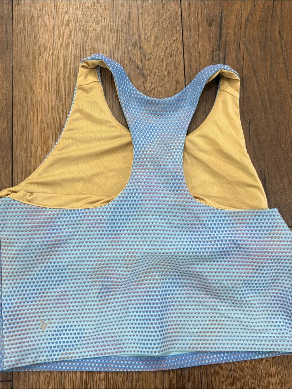 Old Navy Active PowerSoft Longline Blue Sports Bra Crop Top, Girls Size L (10-12